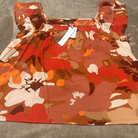 Sanctuary Print Ruffle Sleeve Top - Picture 11 of 11